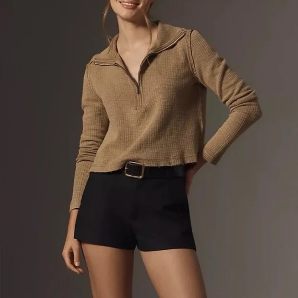 Anthropologie Pilcro Women's Half Zip Light Pullover Top Size XL